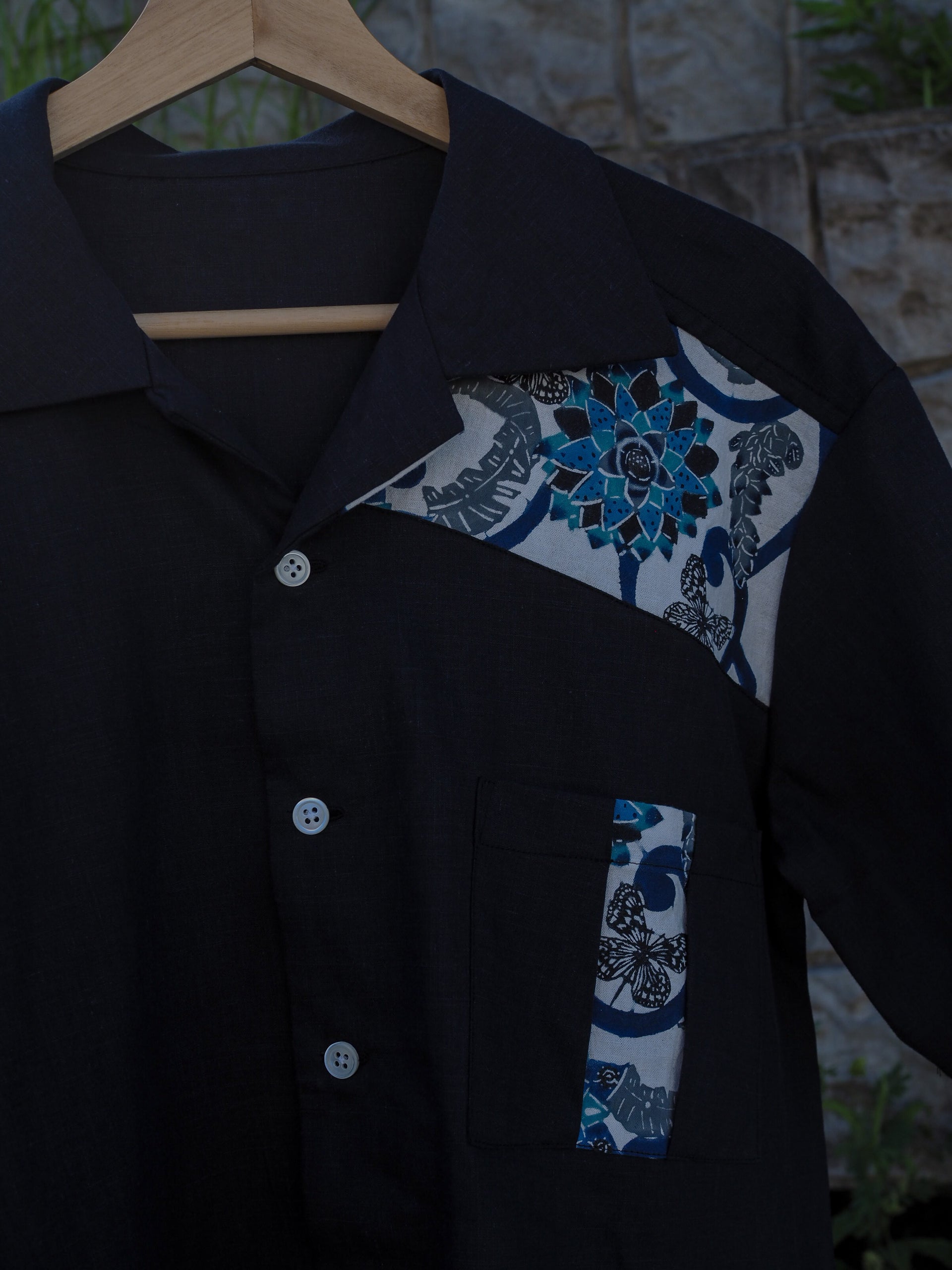 紅型シャツ　本染め