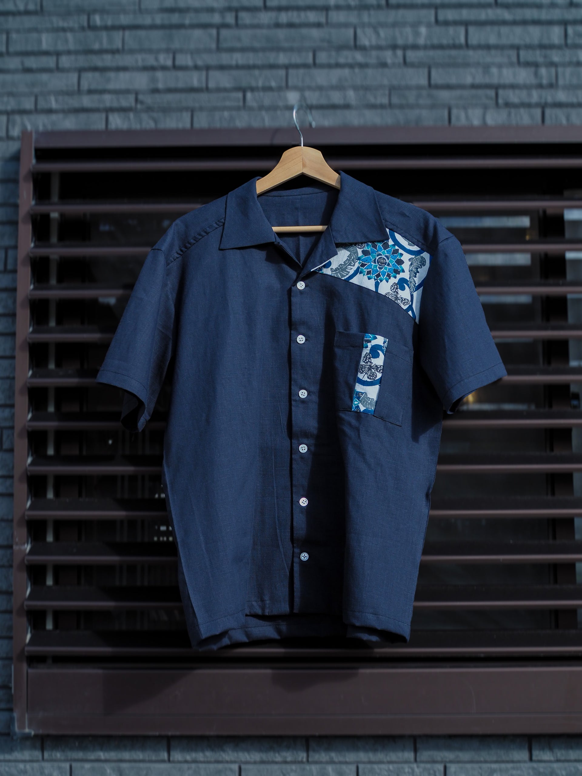 紅型シャツ　本染め