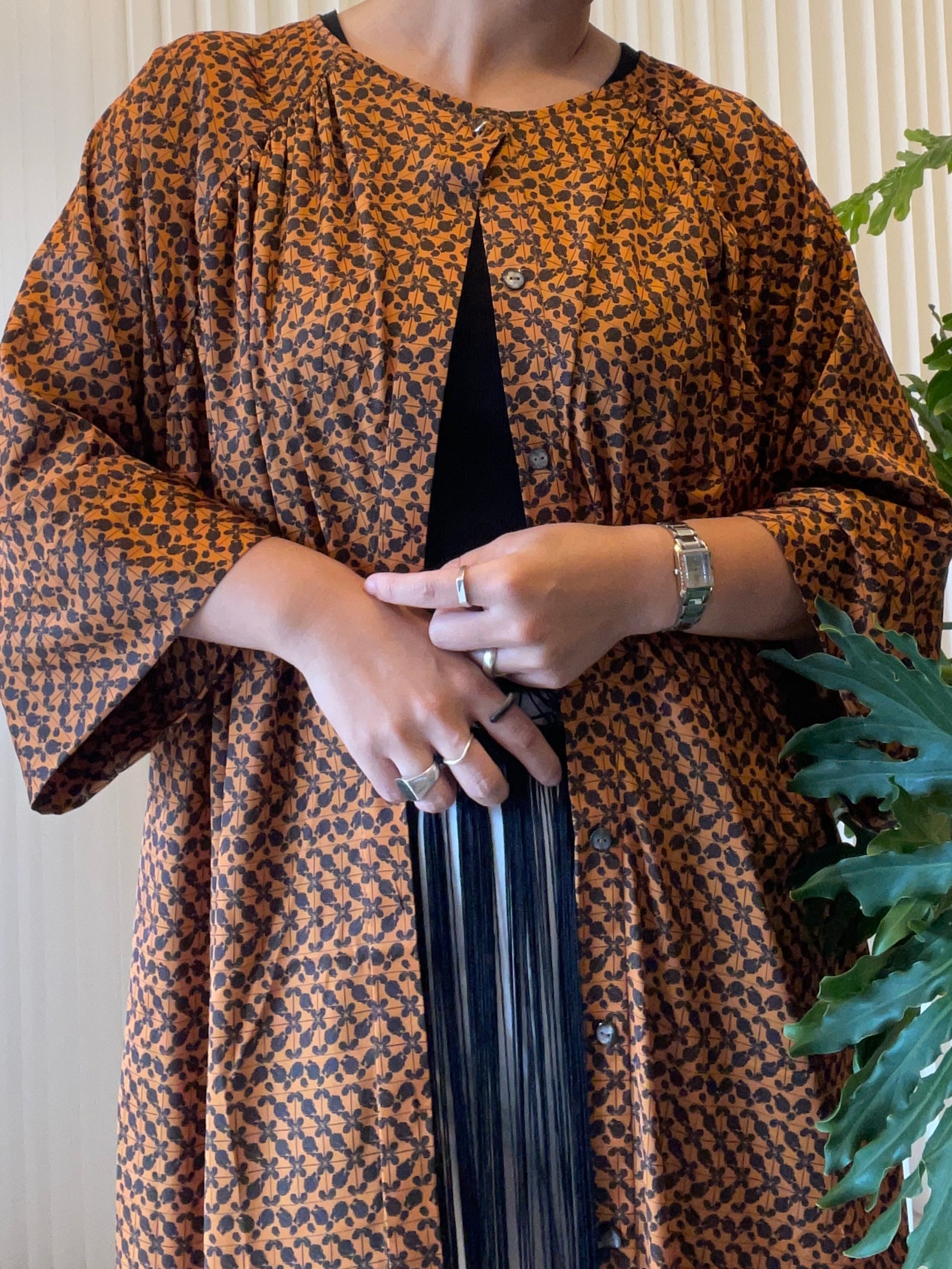 ラグランスリーブシャツワンピース[Resort collection]