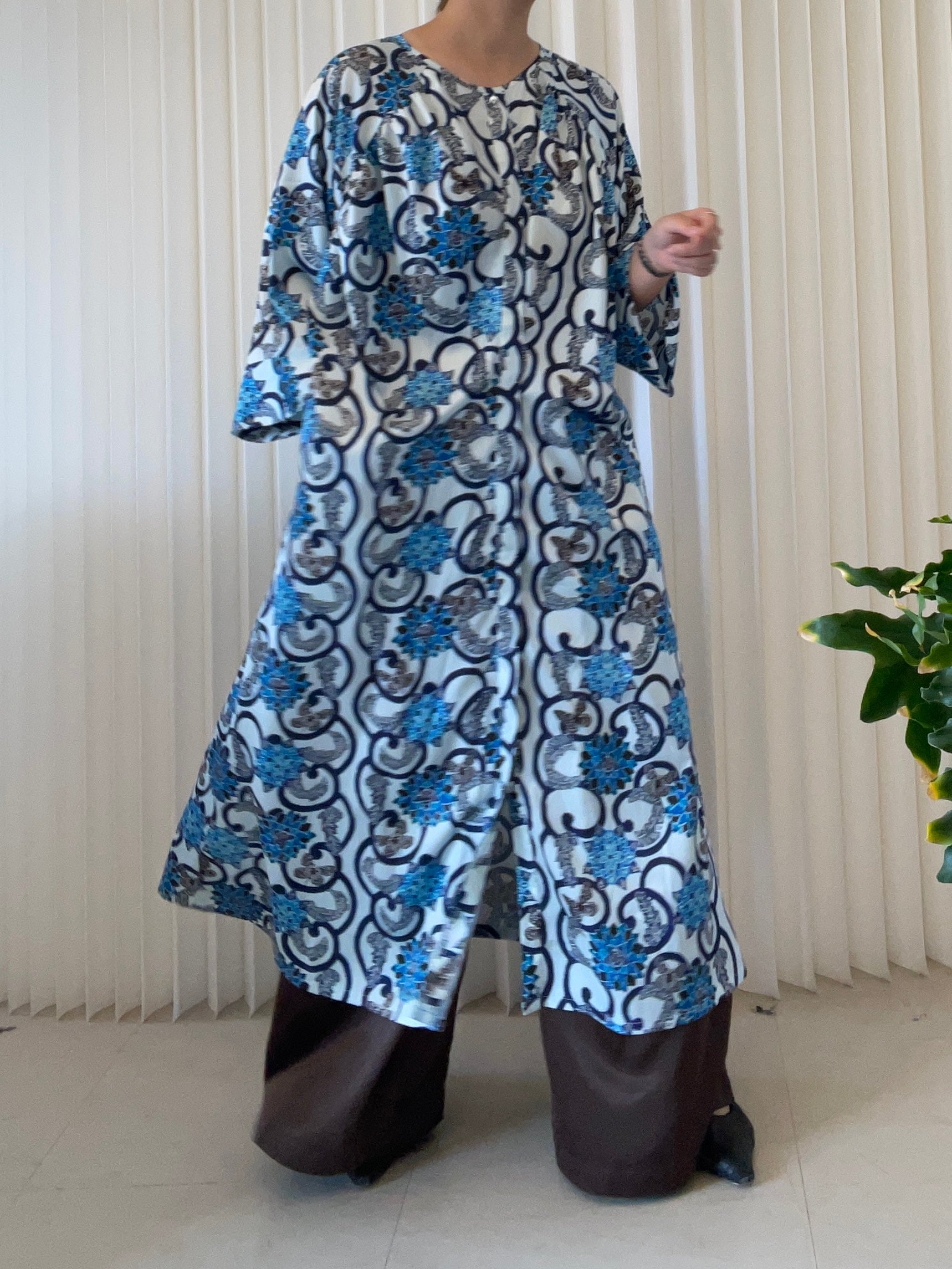 ラグランスリーブシャツワンピース[ちむじゅん]