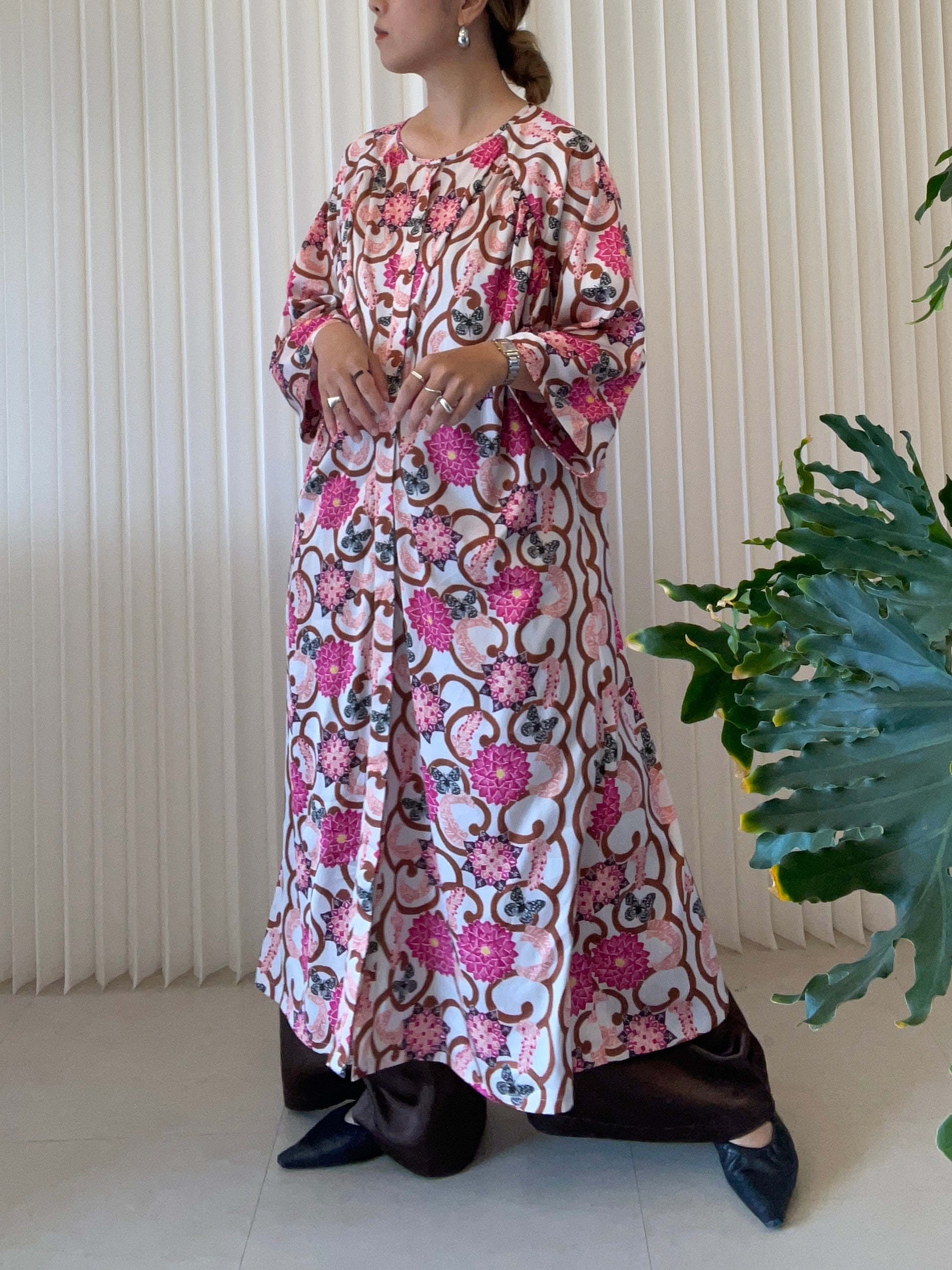 ラグランスリーブシャツワンピース[ちむじゅん]