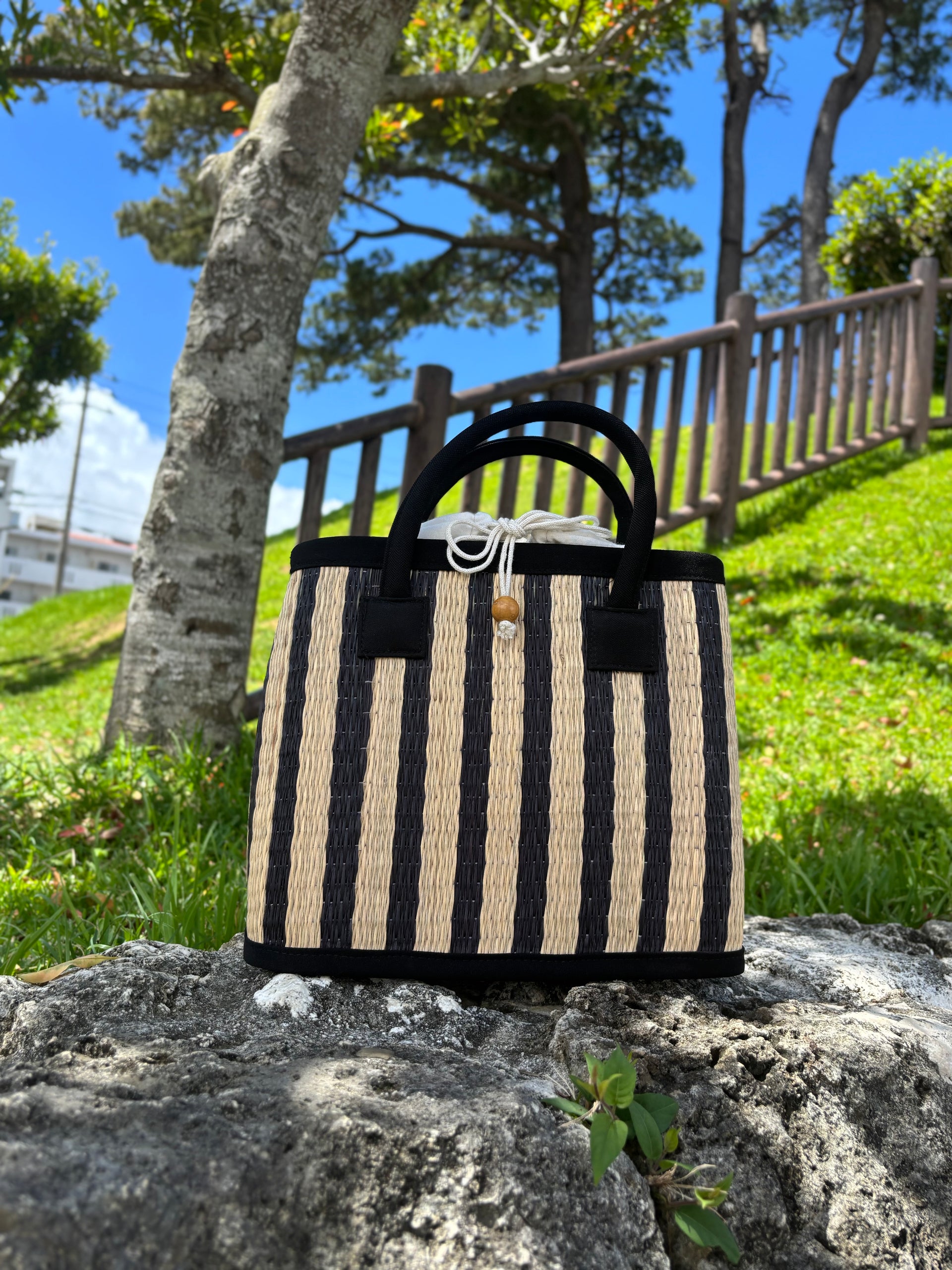 イグサのBAG(ストライプ)